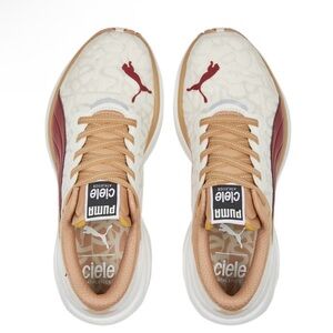 Puma Deviate 2 Ciele Cream and Brown Athletic Shoes